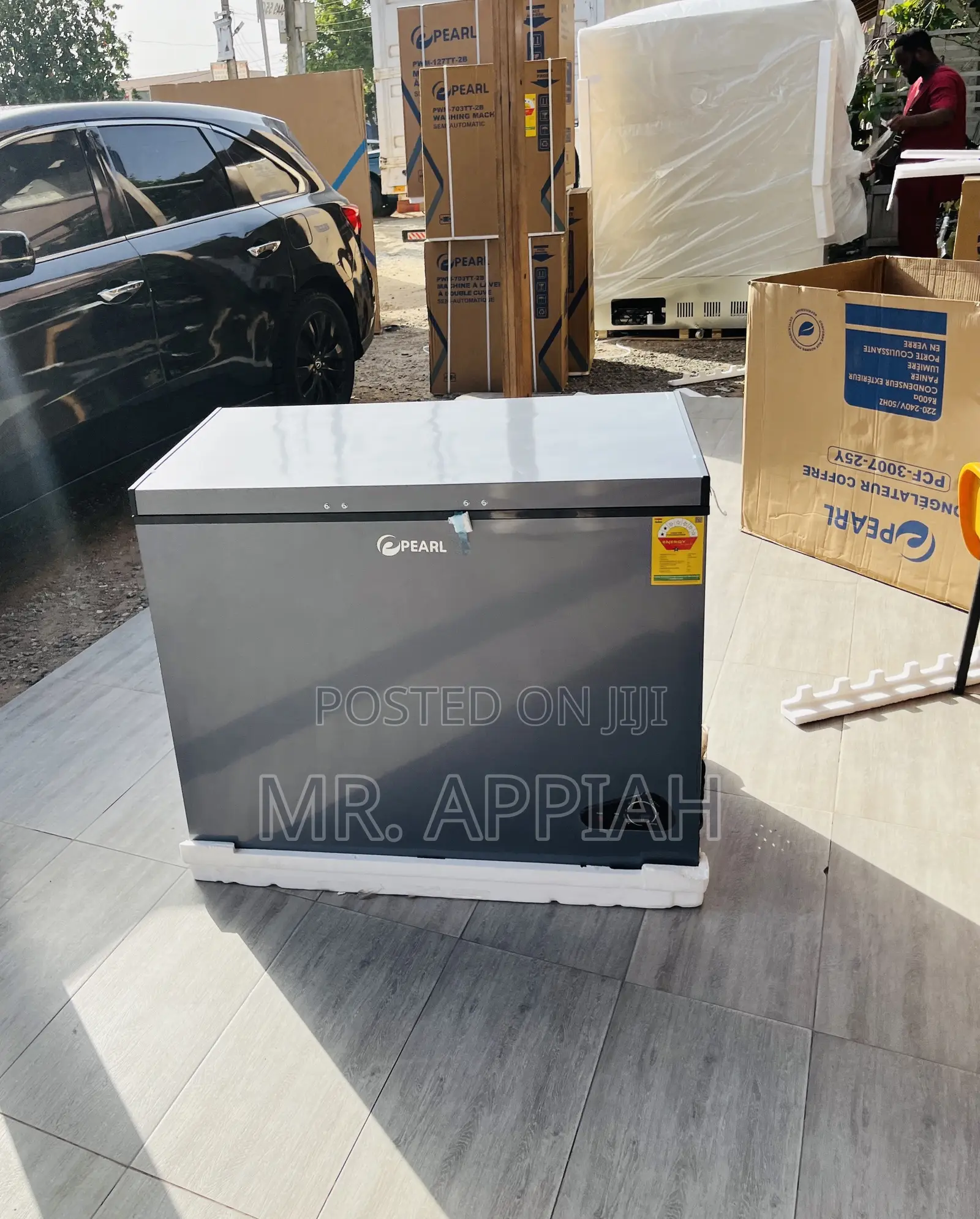 Effortless Chilling Pearl 1 Door Chest Freezer(Dark Gray)