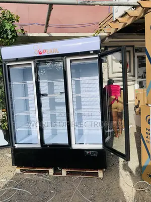 Quality Sleek 780l Display Fridge Pearl PVC-1540-28ab 3doirs