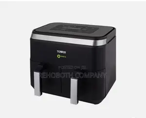 Tower 8l Digital Air Fryer Black Dual Basket
