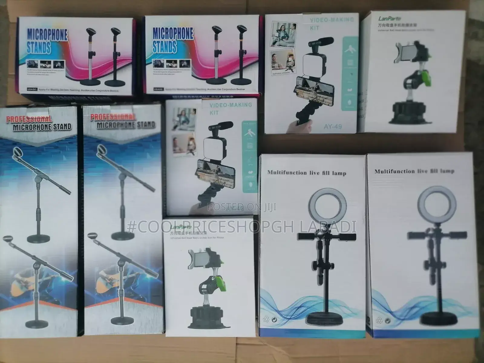 Tripod Stands Holder for Smartphone and Microphone