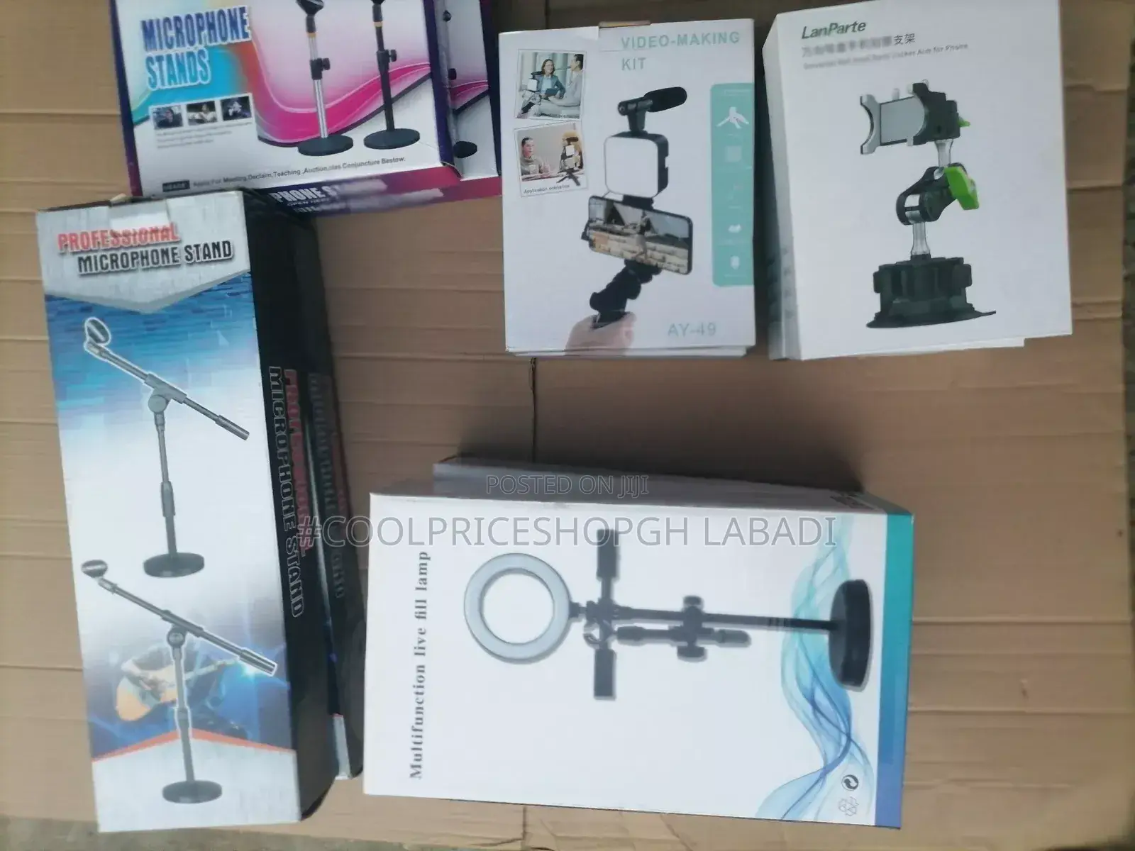 Tripod Stands Holder for Smartphone and Microphone