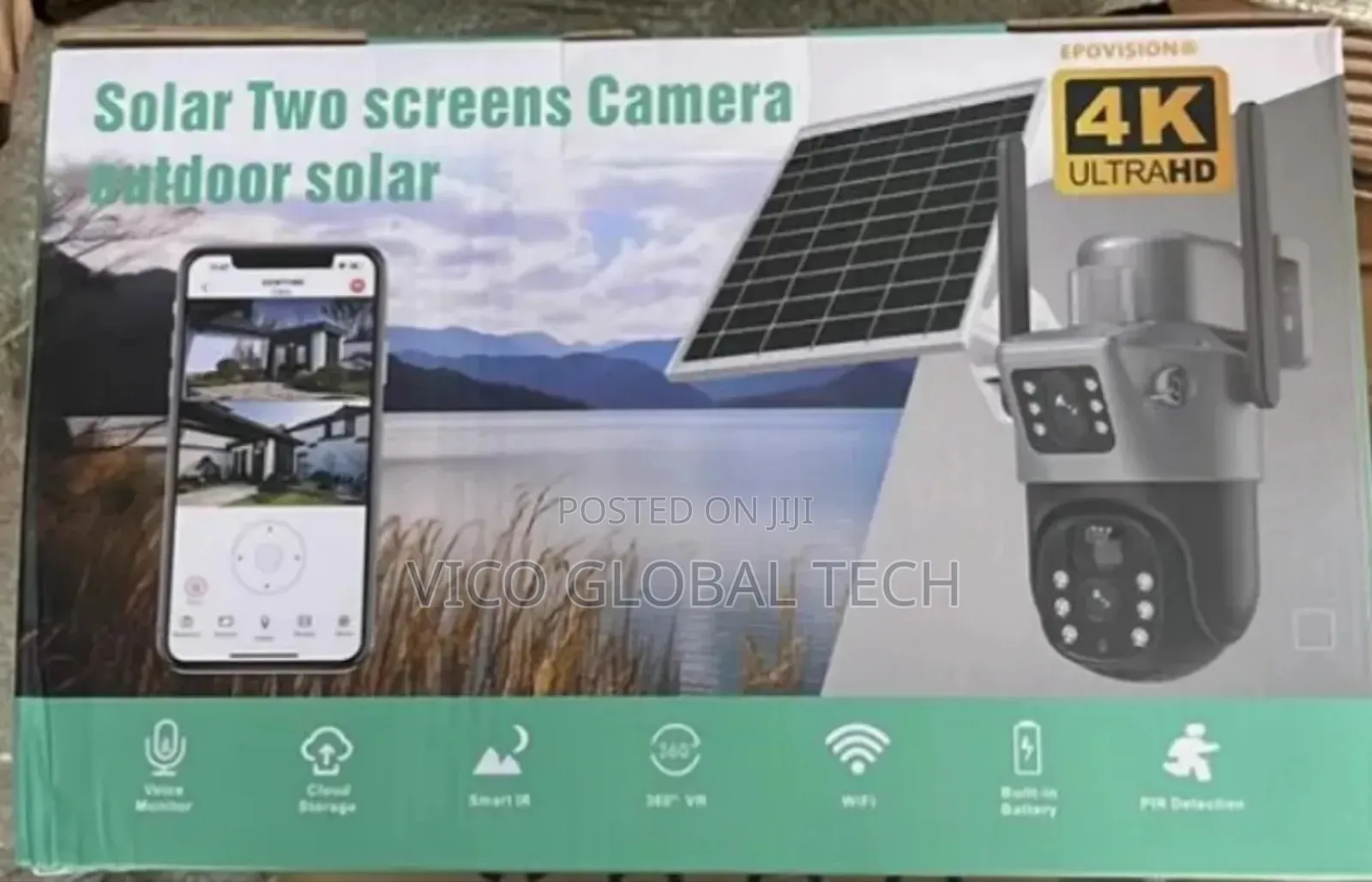 4g Solar PTZ Camera Dual Lens