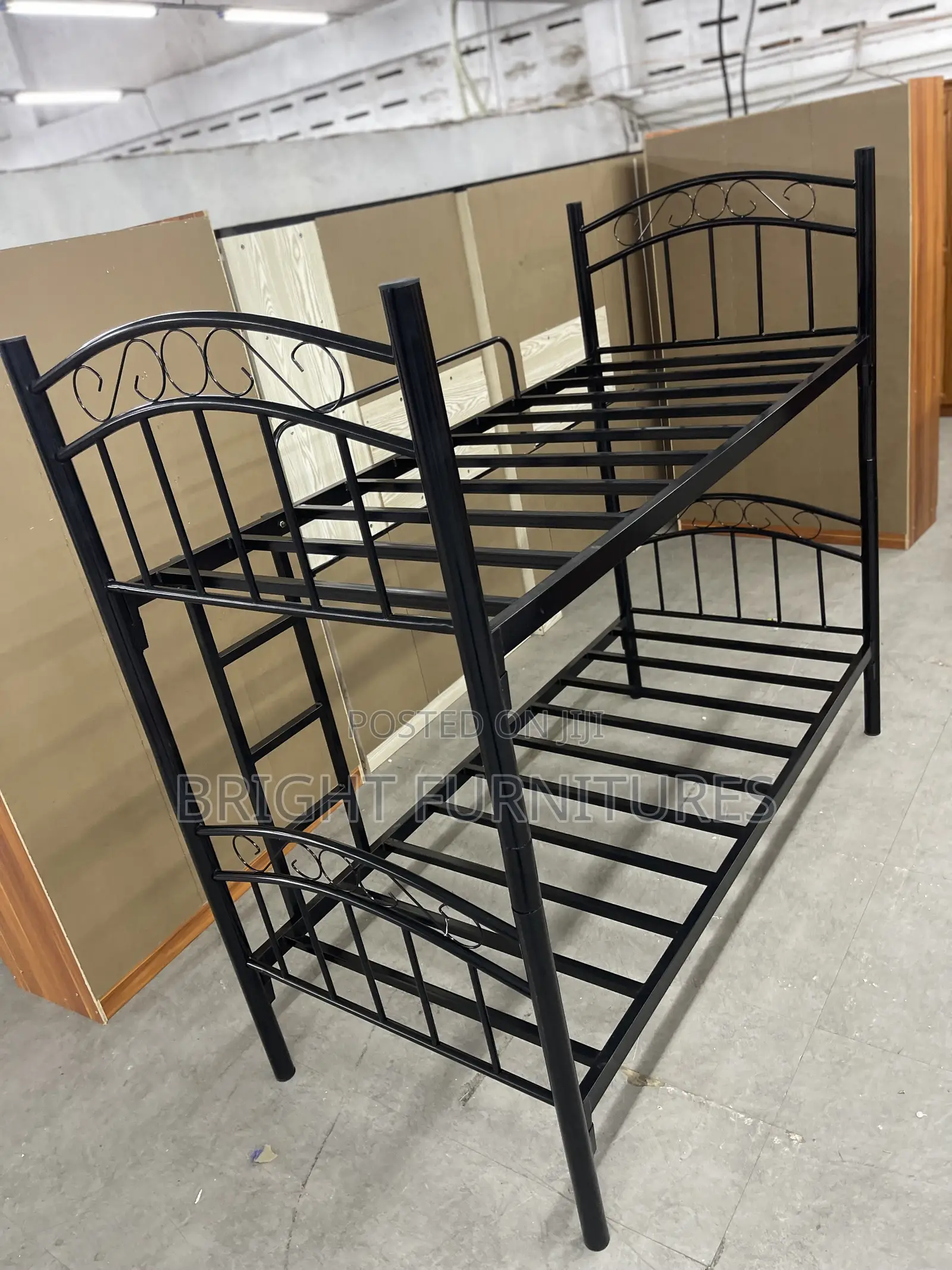Quality Foreign Metallic One and Half Double Bunk Bed