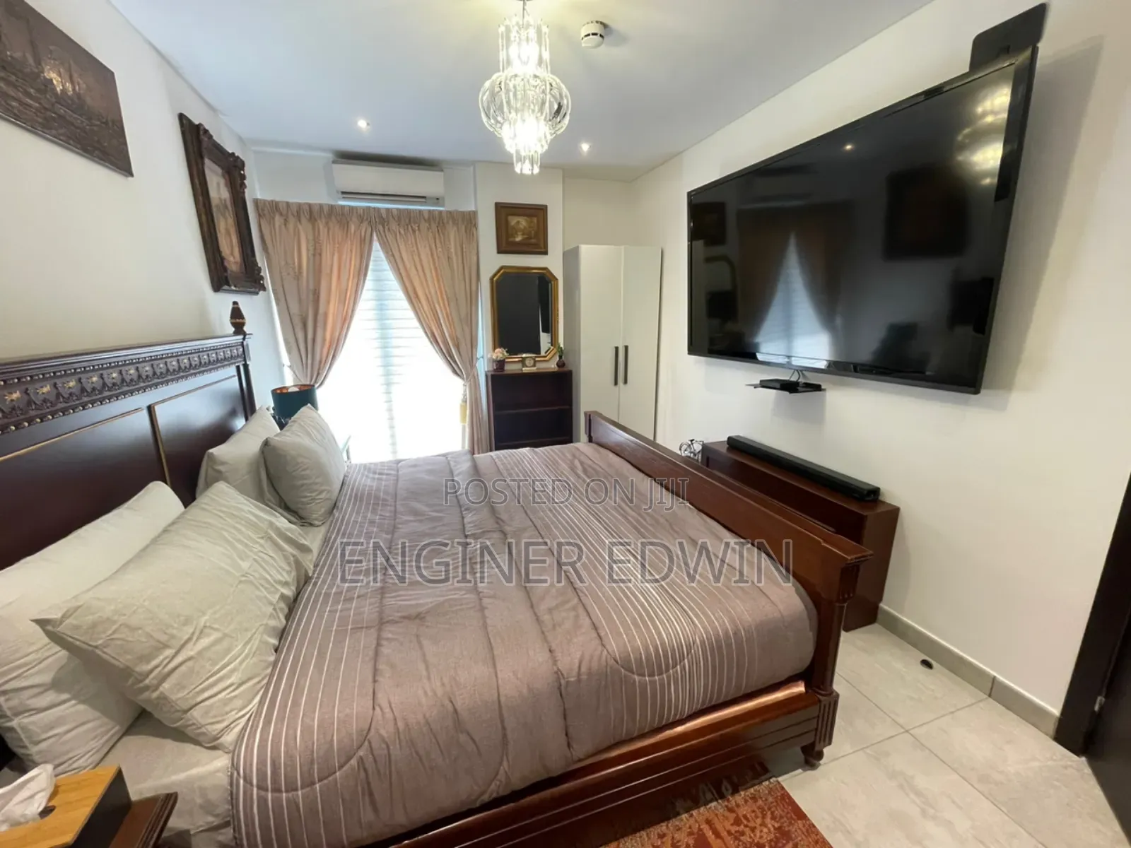 Furnished 1bdrm Room & Parlour in Signature Apartment, East Legon