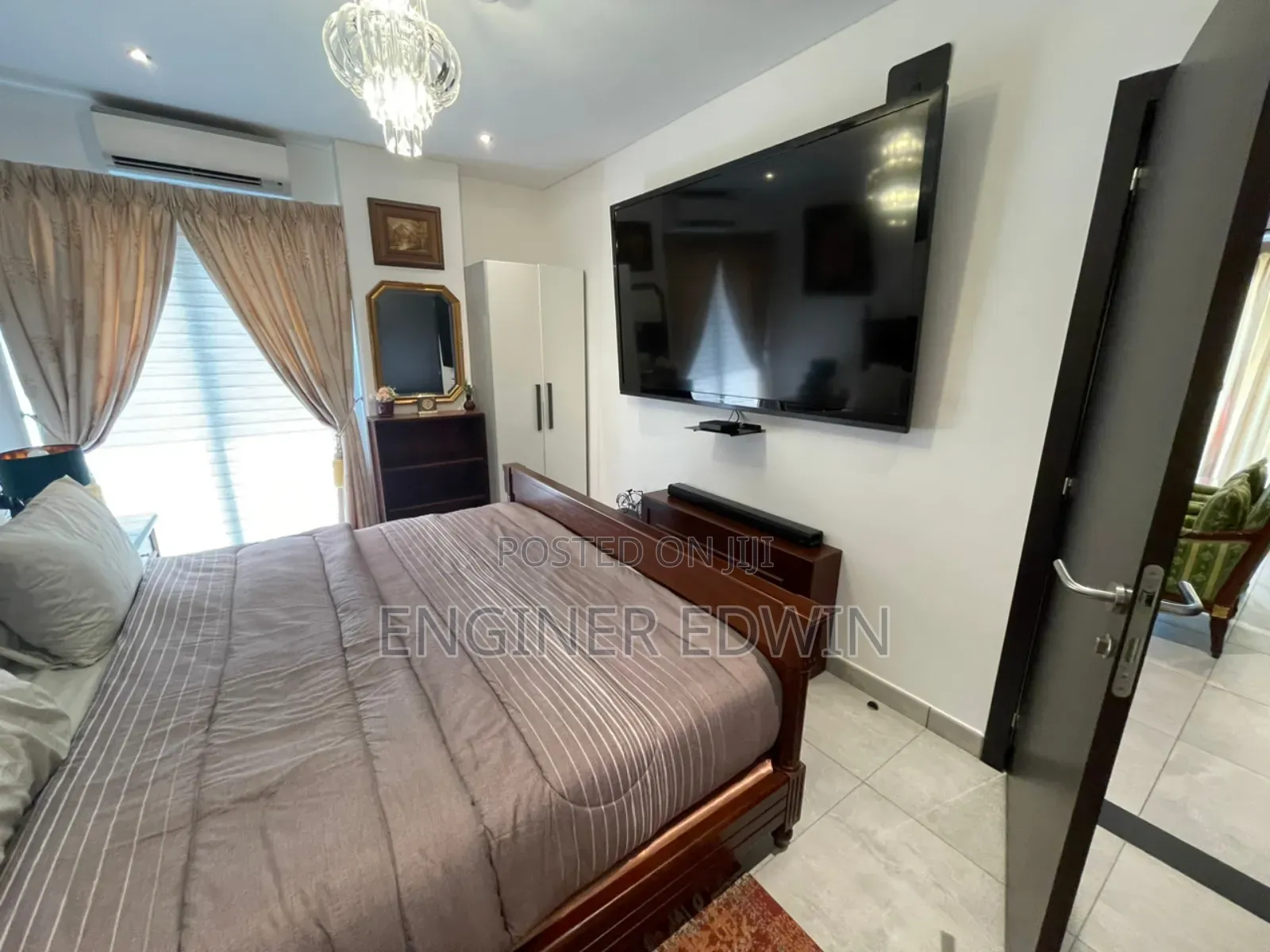 Furnished 1bdrm Room & Parlour in Signature Apartment, East Legon