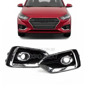 Front Fog Light Lamp Coverbezel for Hyundai Accent 2018-2021