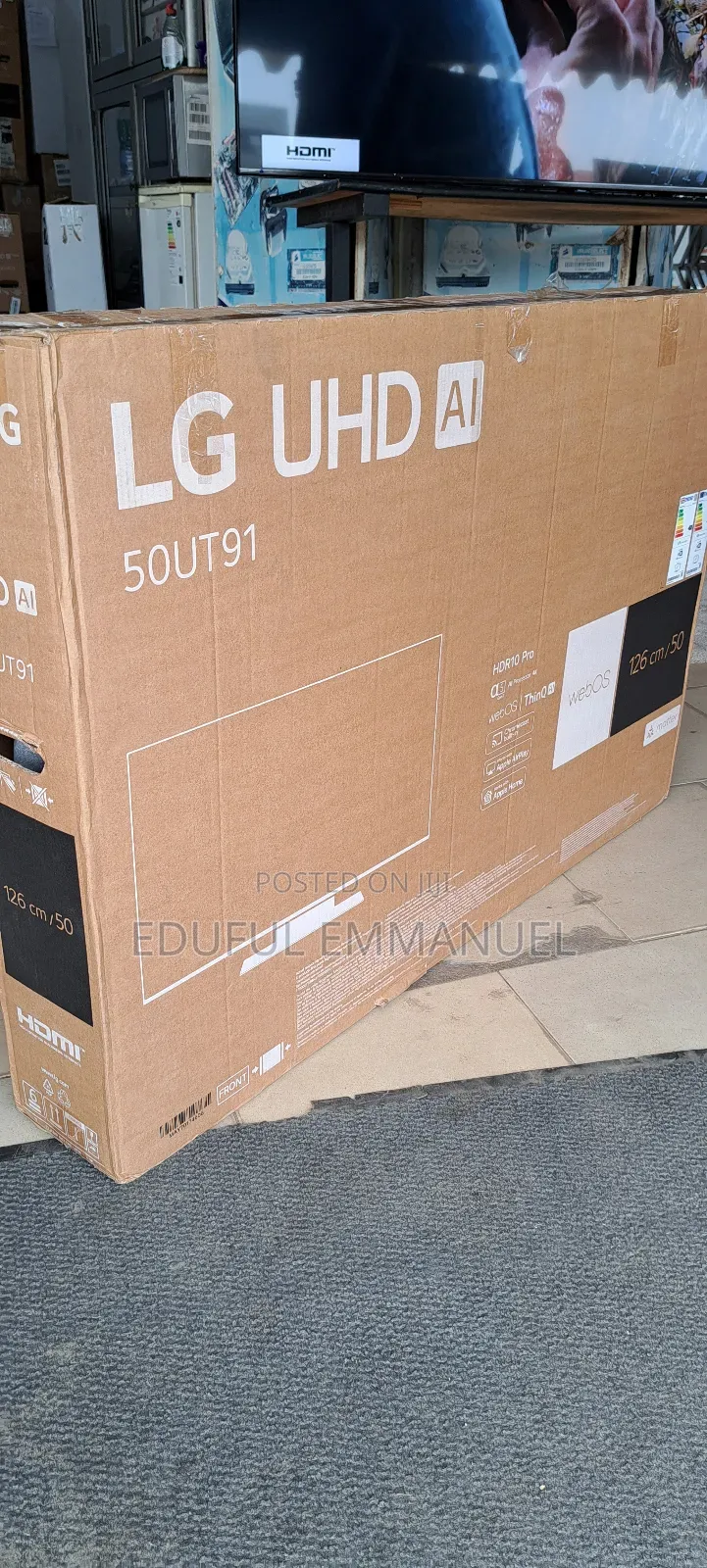 Lg 50" Sleek and Stylish Ut91 2024/25 Uhd Smart Uk Model