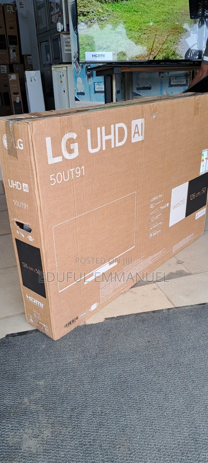 Lg 50" Sleek and Stylish Ut91 2024/25 Uhd Smart Uk Model