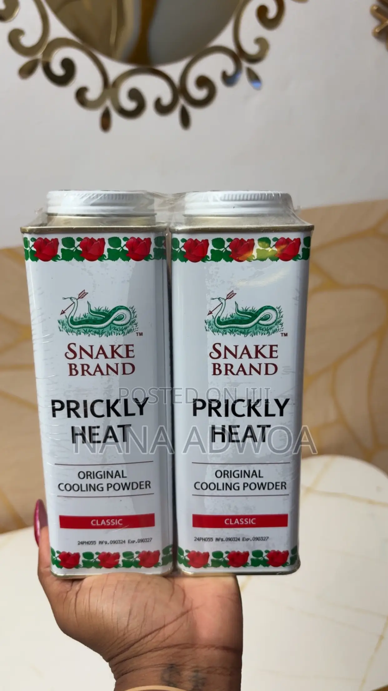 Prickly Heat Cooling Powder