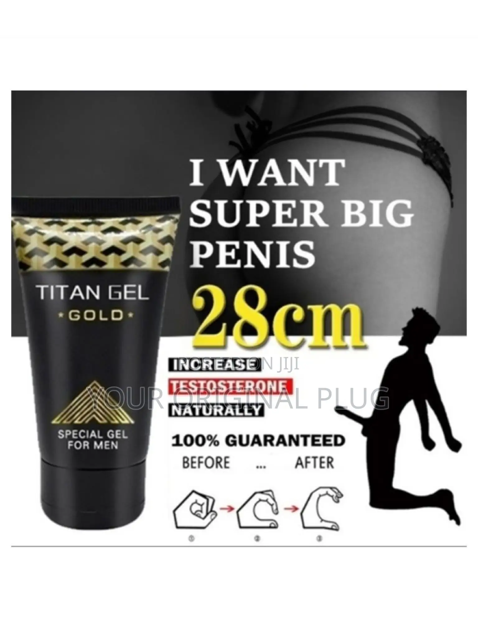 Titan Gel Gold, Men’S Enlargement Gel, (Very Effective).