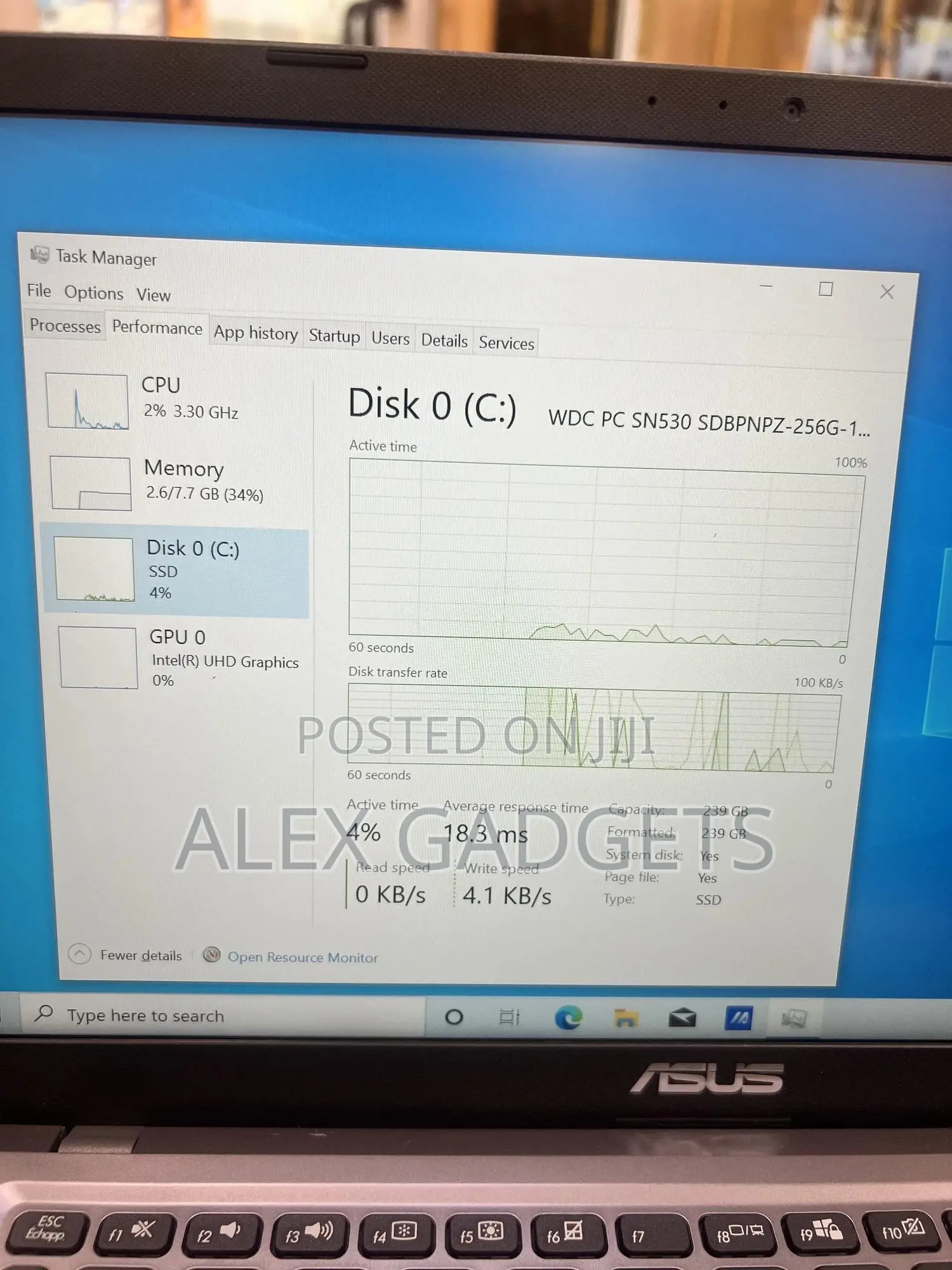 Laptop Asus X415J 8GB Intel Core I3 SSD 256GB