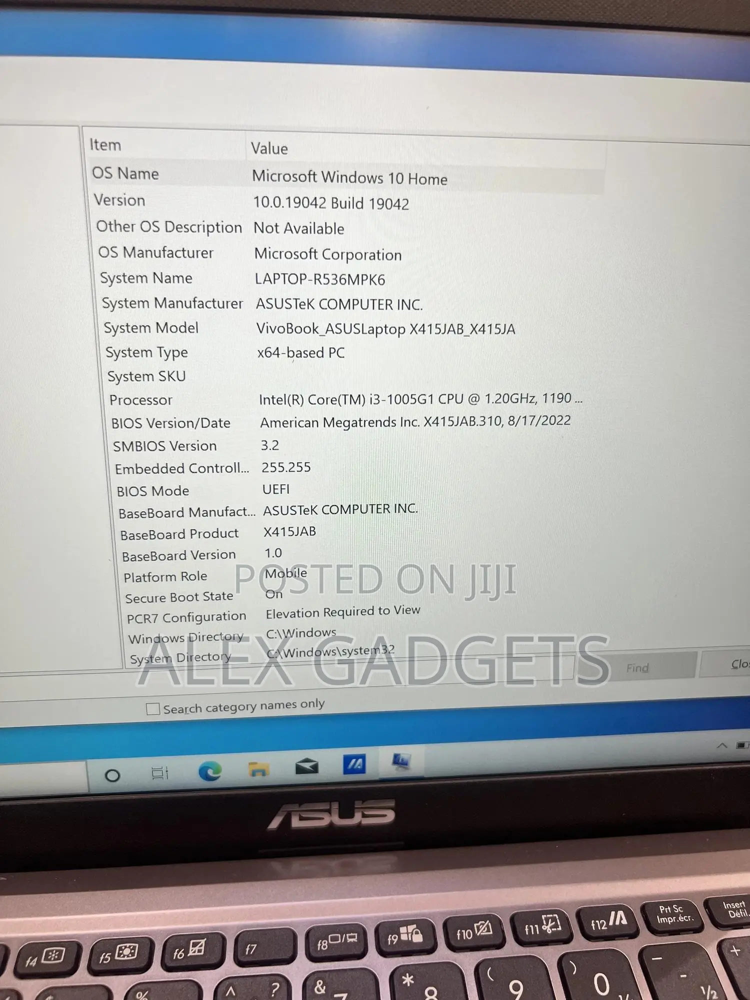 Laptop Asus X415J 8GB Intel Core I3 SSD 256GB