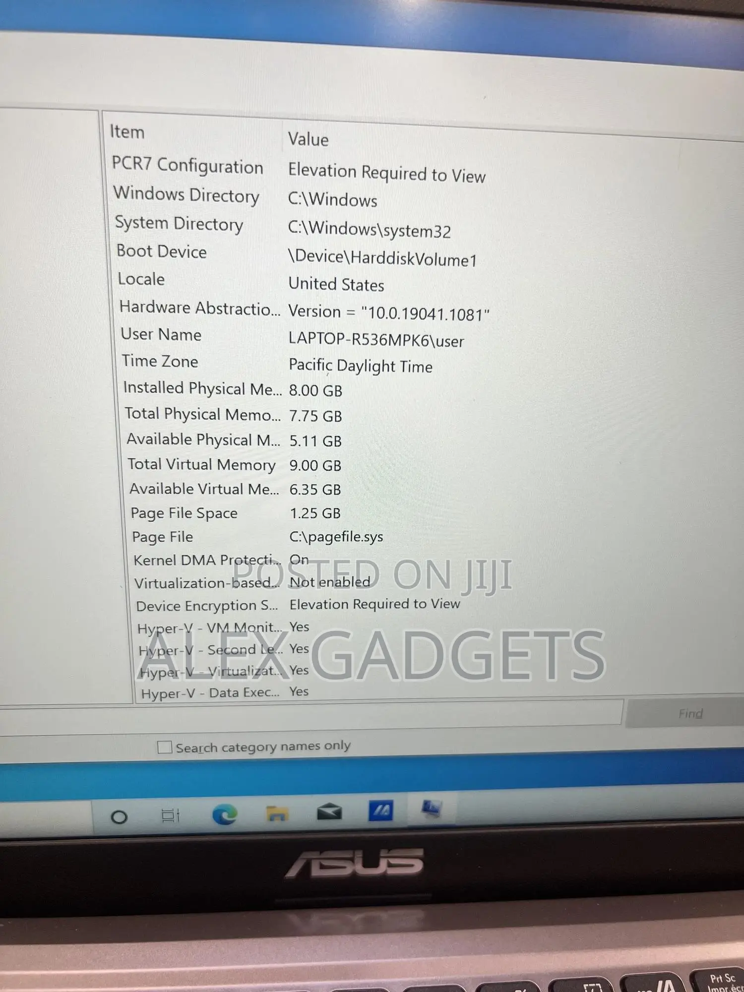 Laptop Asus X415J 8GB Intel Core I3 SSD 256GB