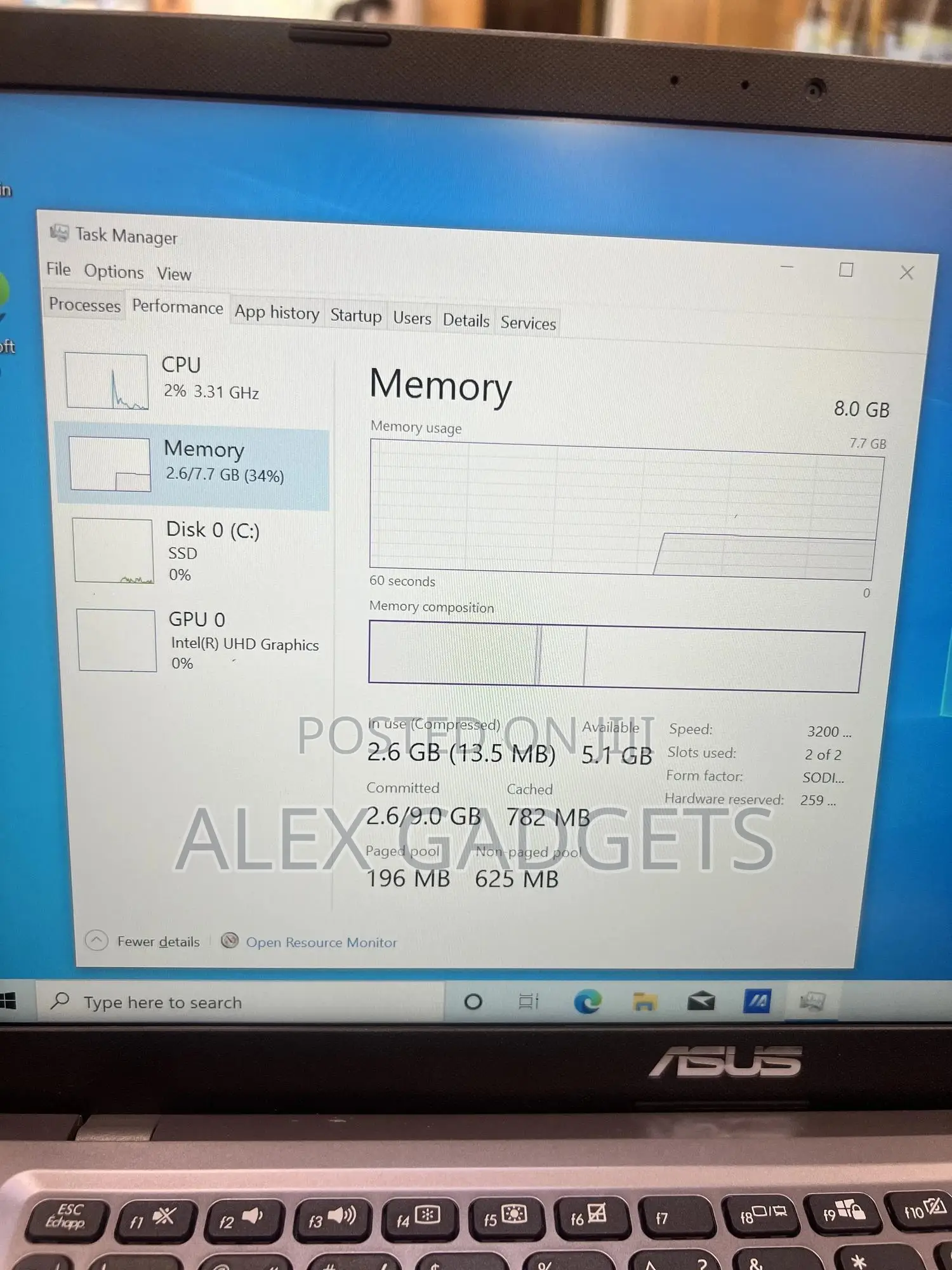 Laptop Asus X415J 8GB Intel Core I3 SSD 256GB