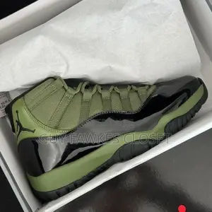 Jordan 11 Army Green and Black