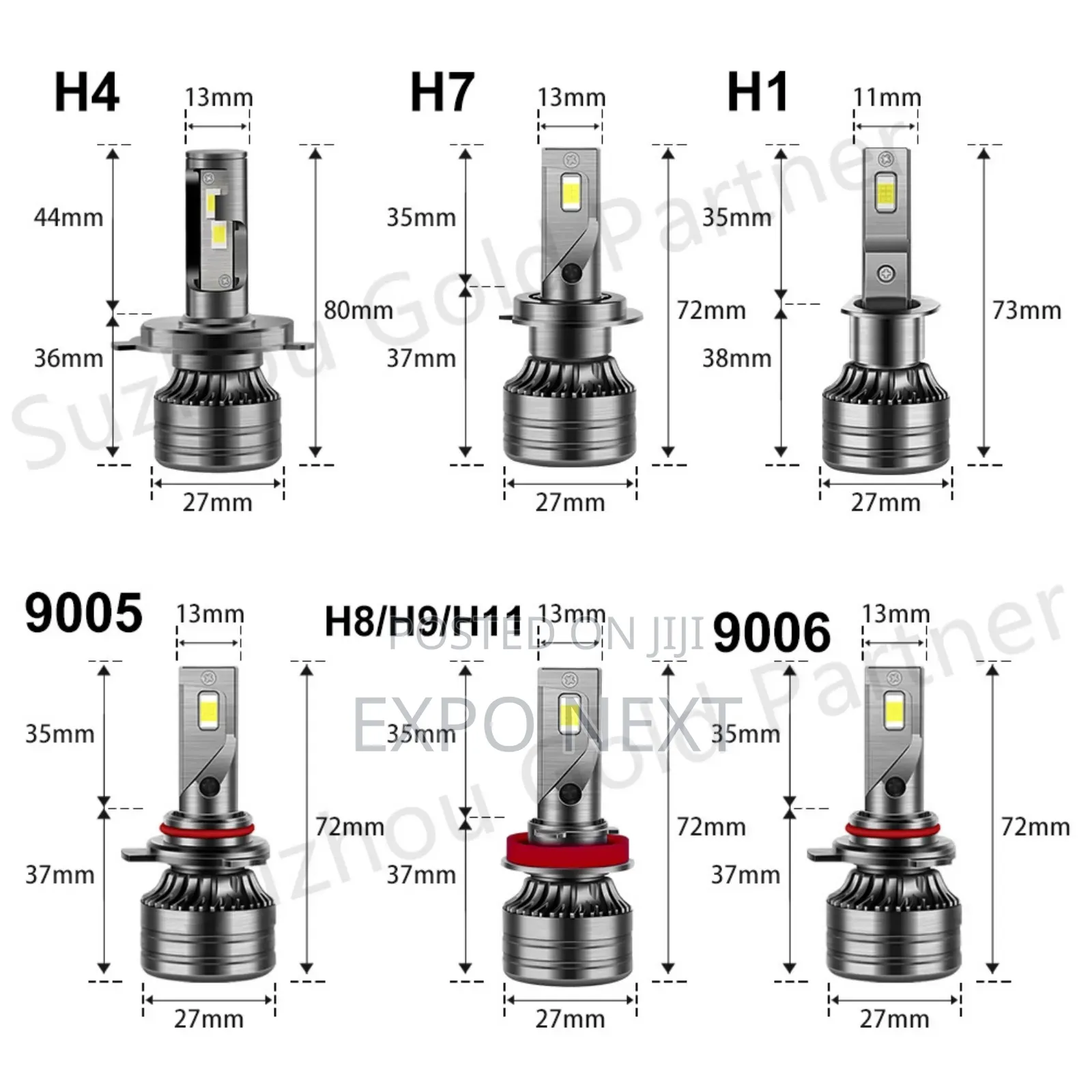 Led Headlight Series Led Bulb, Pair Universial