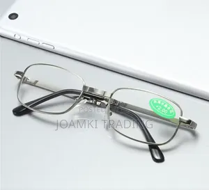 Presbyopia Anti Blue Light Reading, Metal Foldable Glasses.