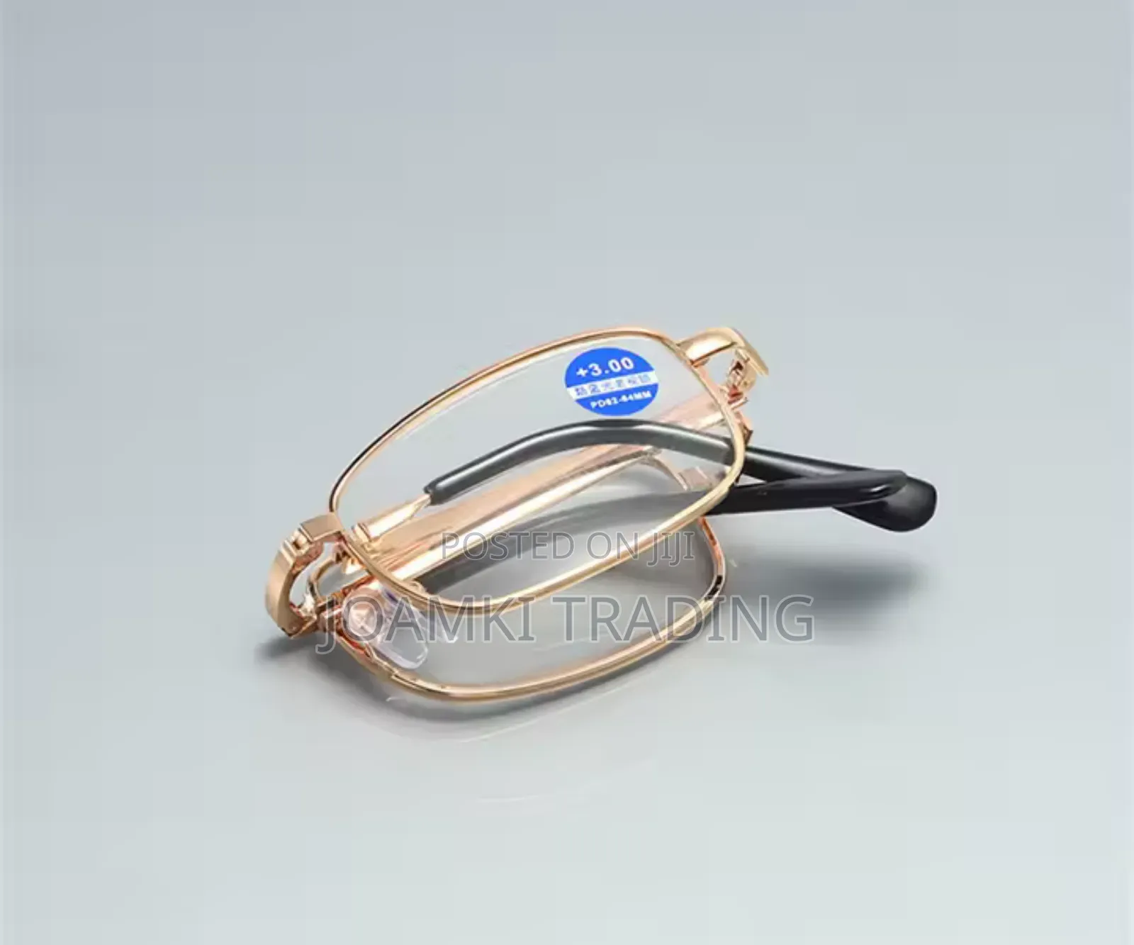 Presbyopia Anti Blue Light Reading, Metal Foldable Glasses.