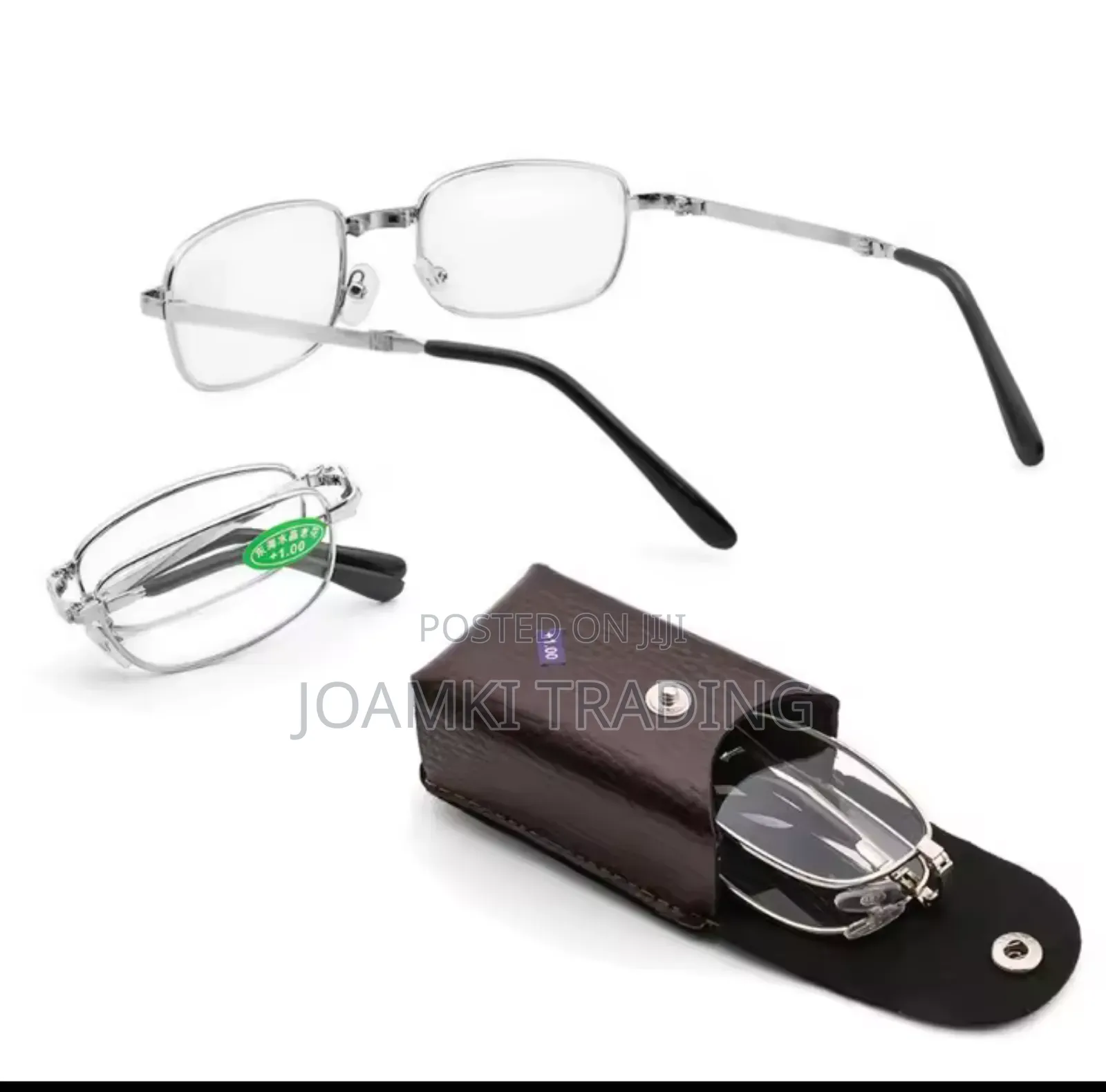 Presbyopia Anti Blue Light Reading, Metal Foldable Glasses.