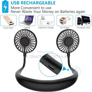 Hands Free Neckband Fan