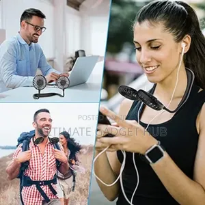 Hands Free Neckband Fan