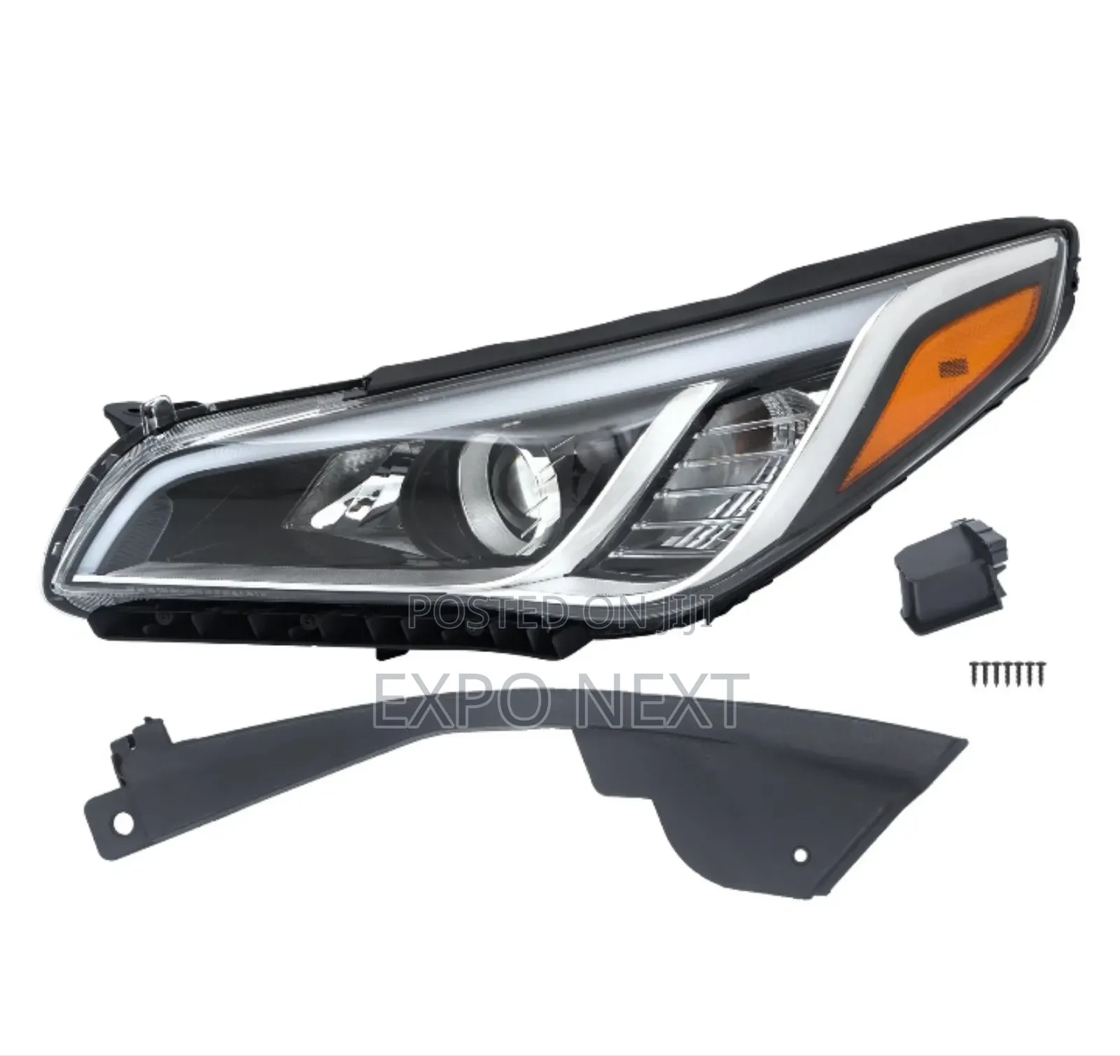 Pair Headlights Assembly For 2015-2017 Hyundai Sonata