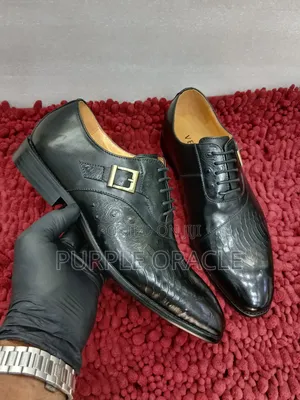 Versace Black Oxford Shoes for Men
