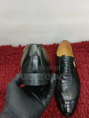 Versace Black Oxford Shoes for Men
