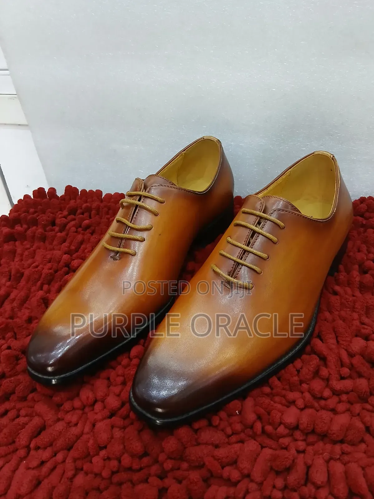 Magnanni Brown Leather Derby Shoes