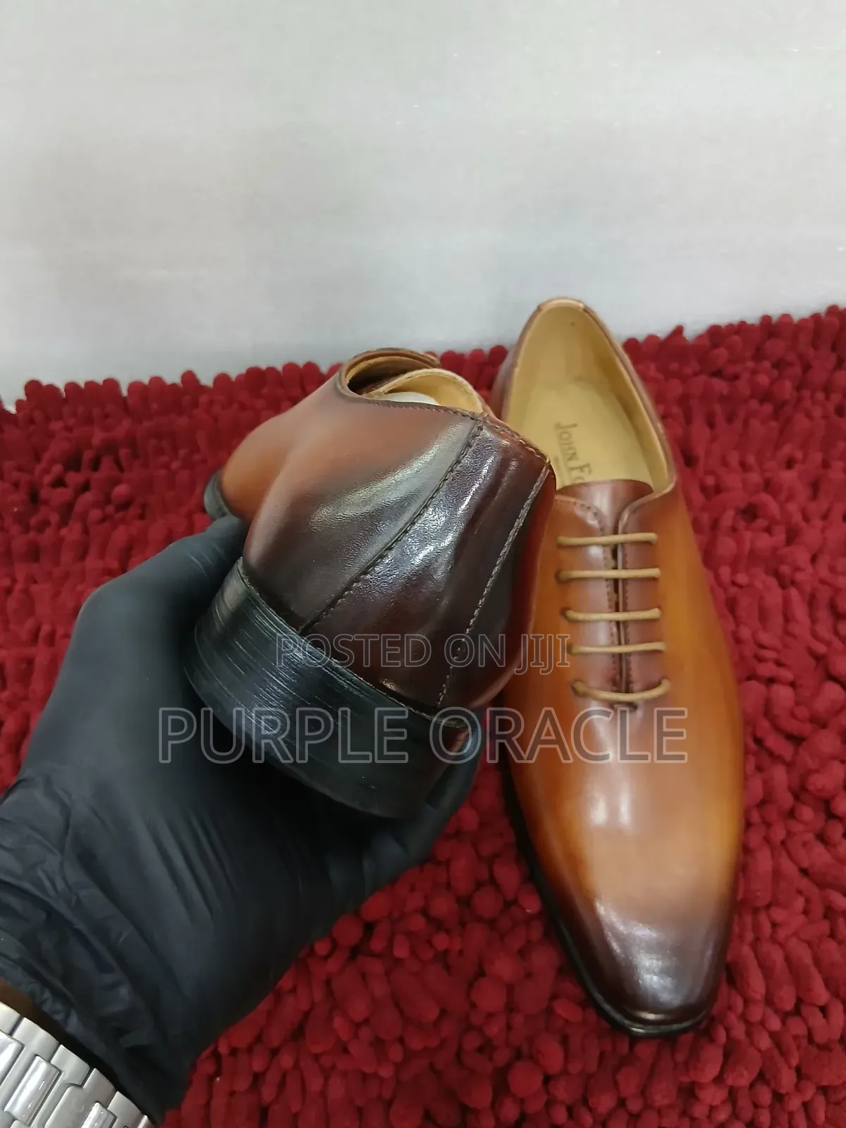 Magnanni Brown Leather Derby Shoes