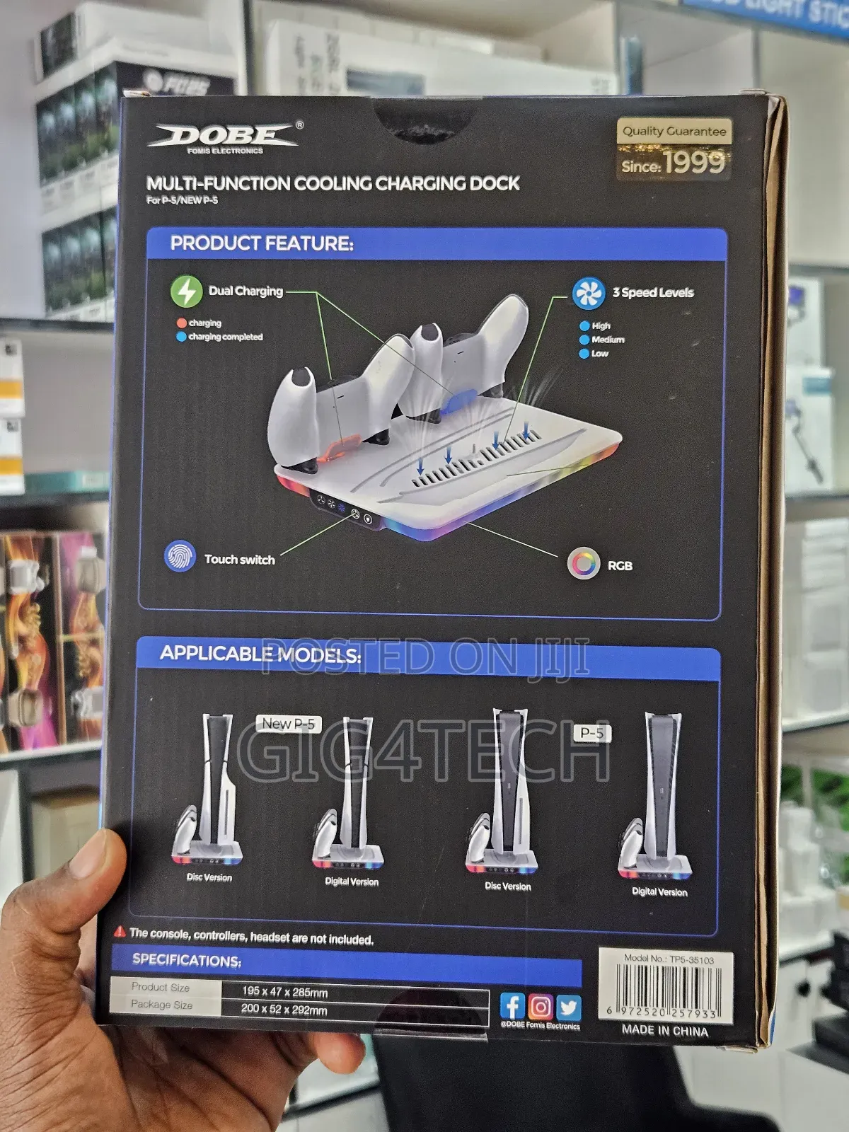 Ps5 Multifunctional Cooling Charging Dock