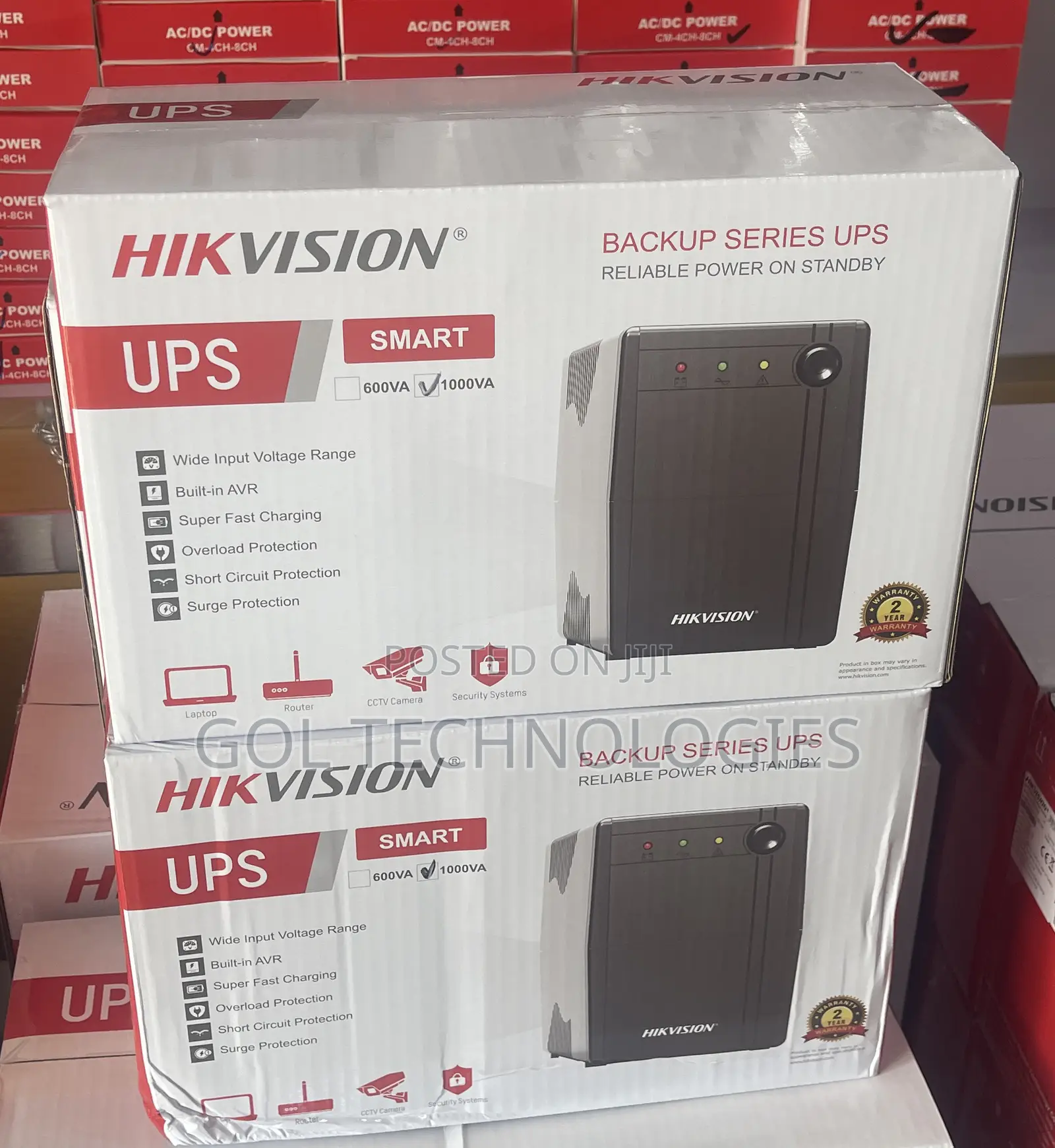 1000va Ups Hikvision Backup Series Ups