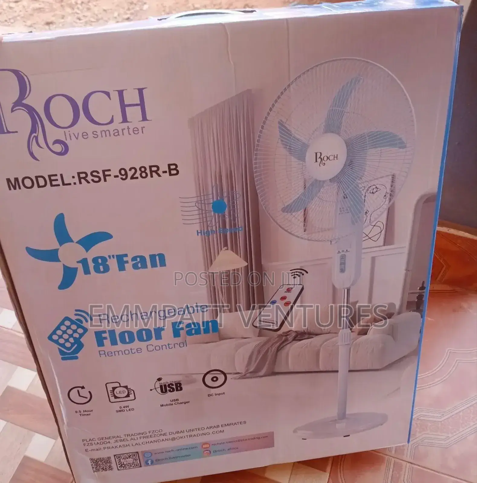 12hrs Electricity Rechargeable Fan