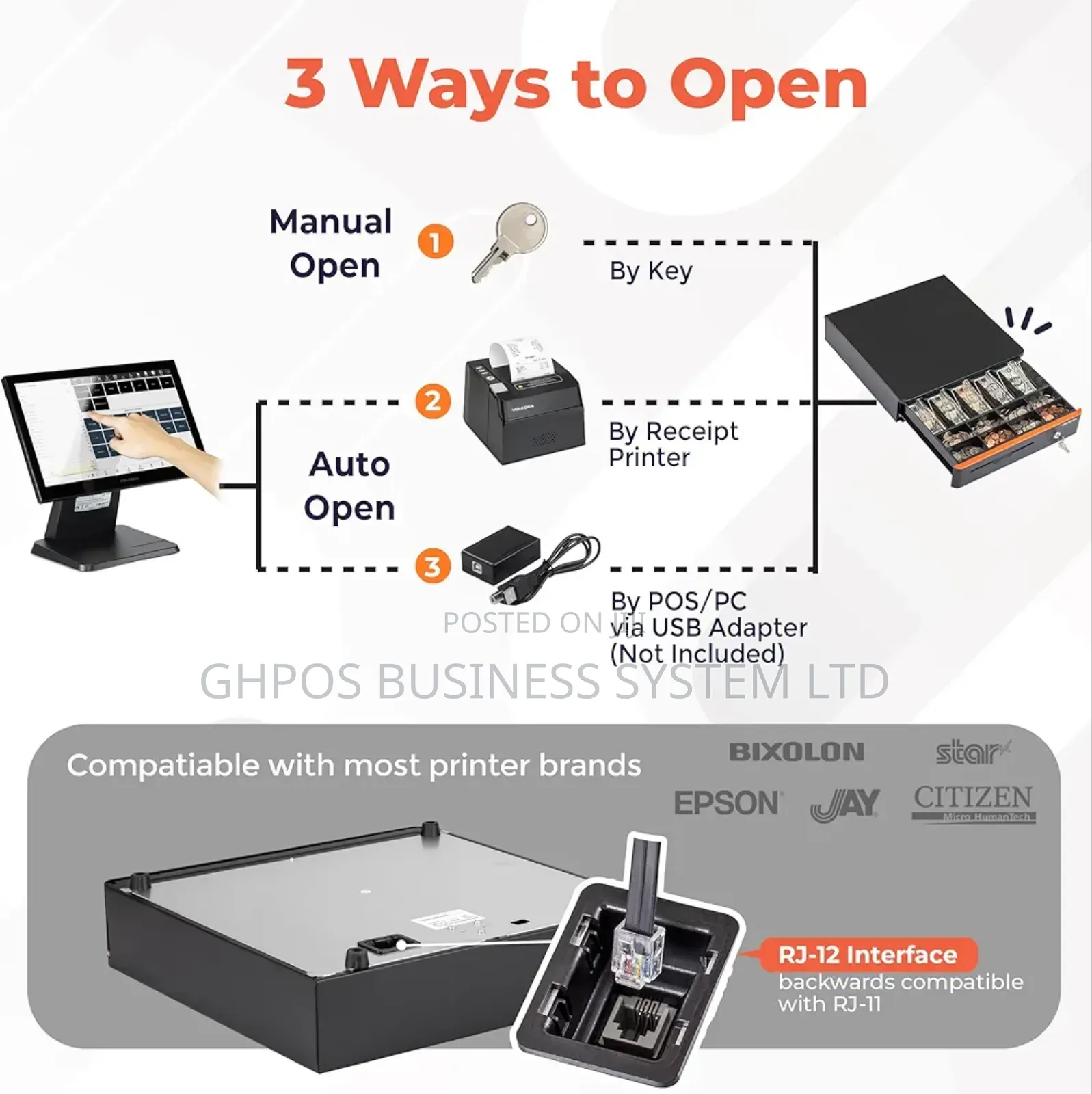 Ubero C1 Automatic Cash Drawer