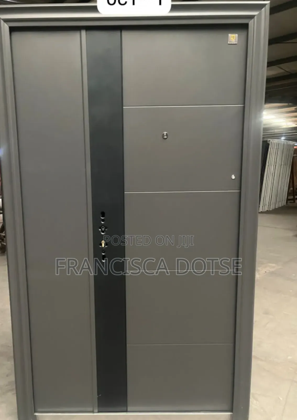 Gray Color Door One and Half