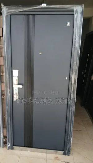 Standard and Affordable Black Metal Door