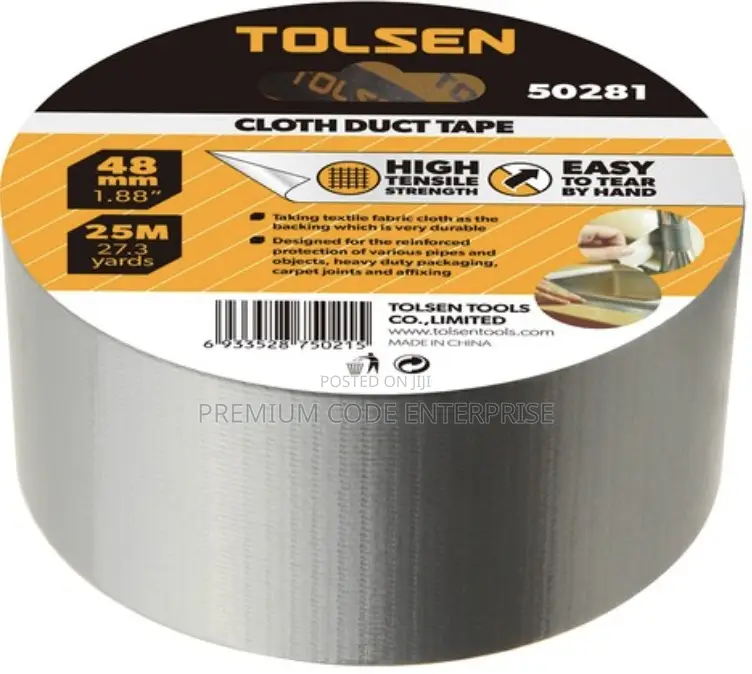 High Tensile Strength Duct Tape, 48mm X 25m