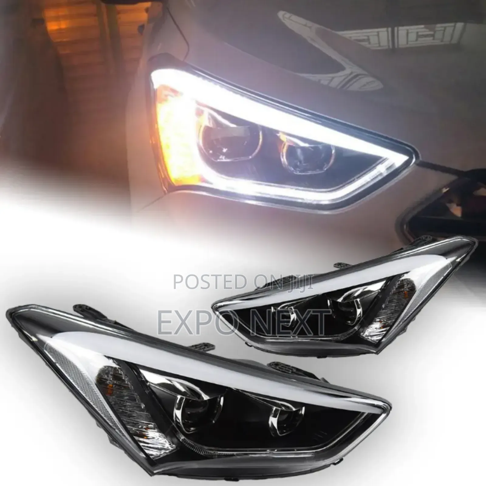 Hyundai Santa Fe Head Light Led For 2013-2016 Depo Original