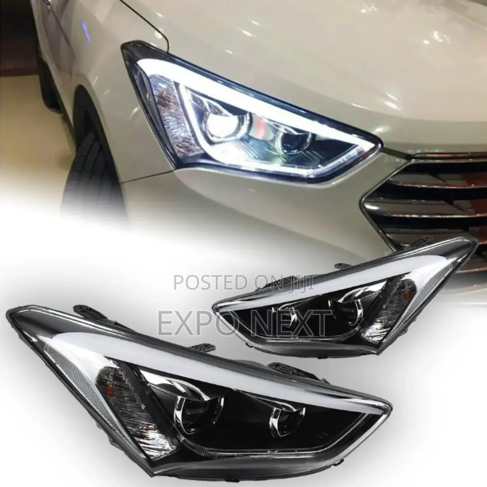 Hyundai Santa Fe Head Light Led For 2013-2016 Depo Original