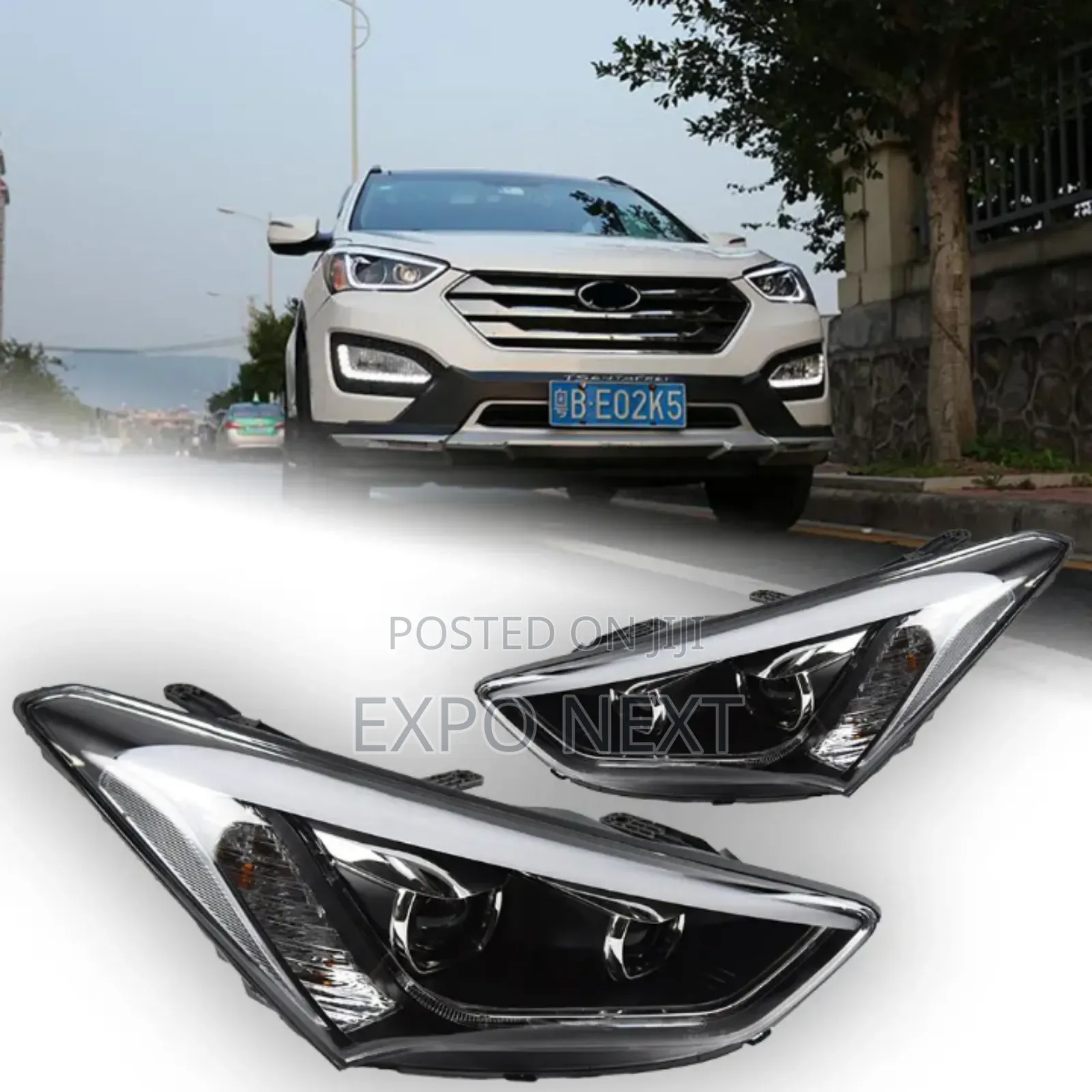 Hyundai Santa Fe Head Light Led For 2013-2016 Depo Original