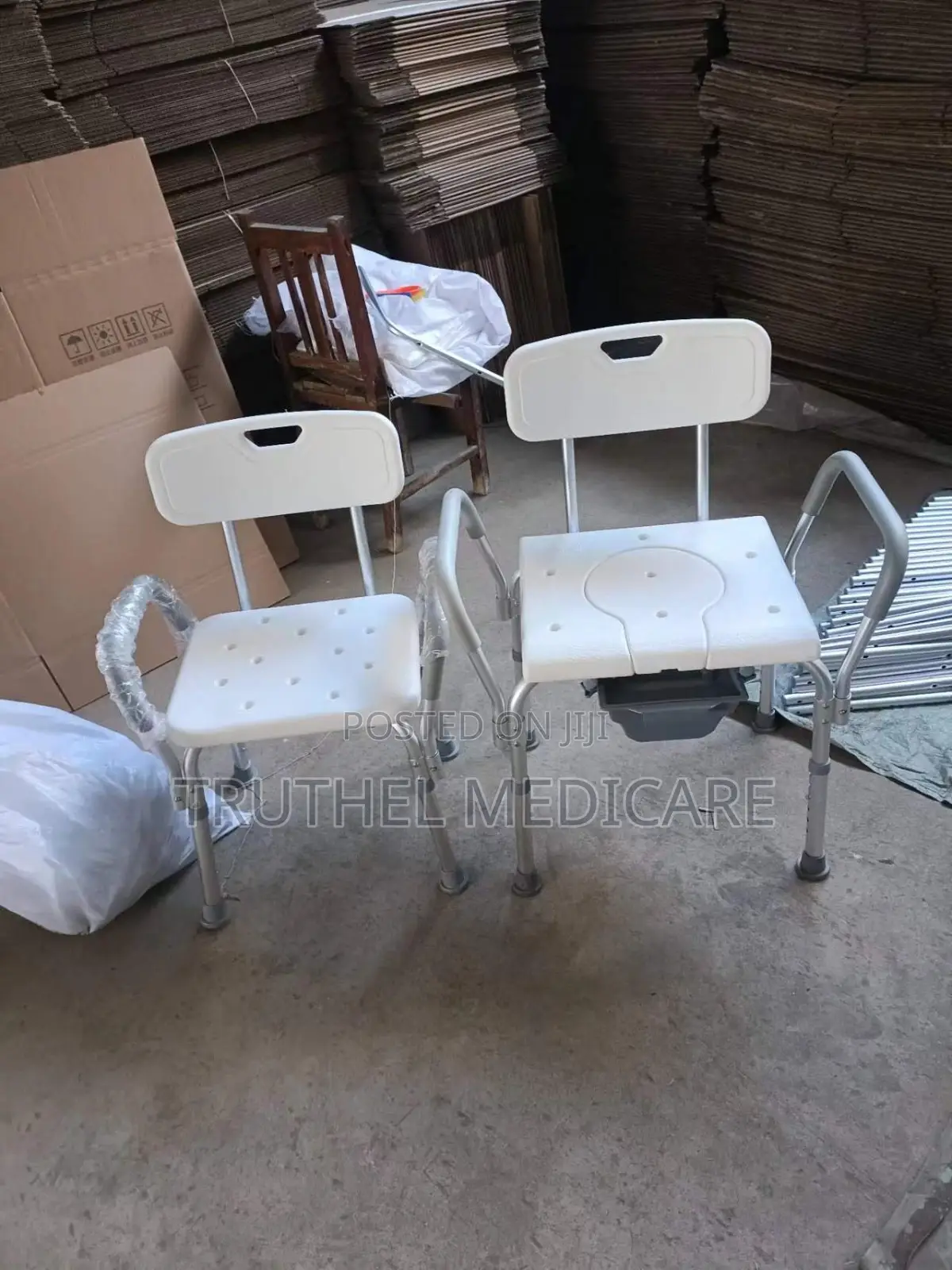 Bathroom Shower Seat - With Backrest/Armrest