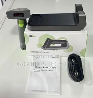 Zkteco 1d Wireless Barcode Scanner Handheld With Base Zkb106s