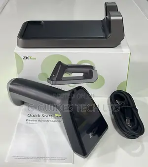 Zkteco 1d Wireless Barcode Scanner Handheld With Base Zkb106s