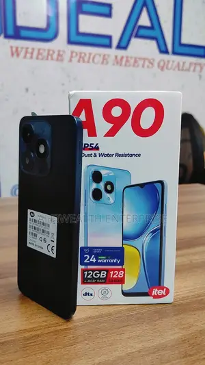 New Itel A90 128 GB Black