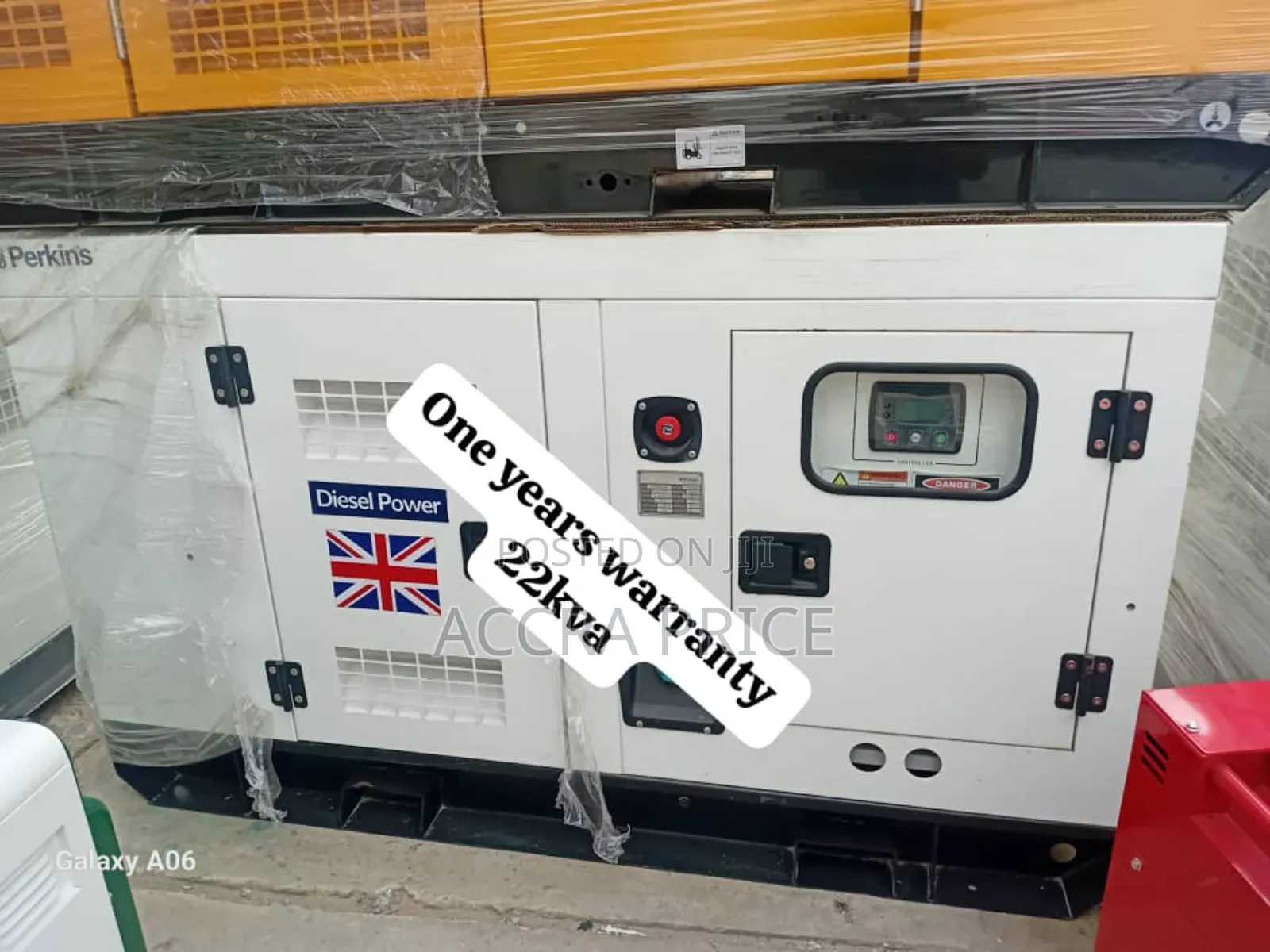 Artistic Perkins Uk 22kva Diesel Generator 18kw Push Start
