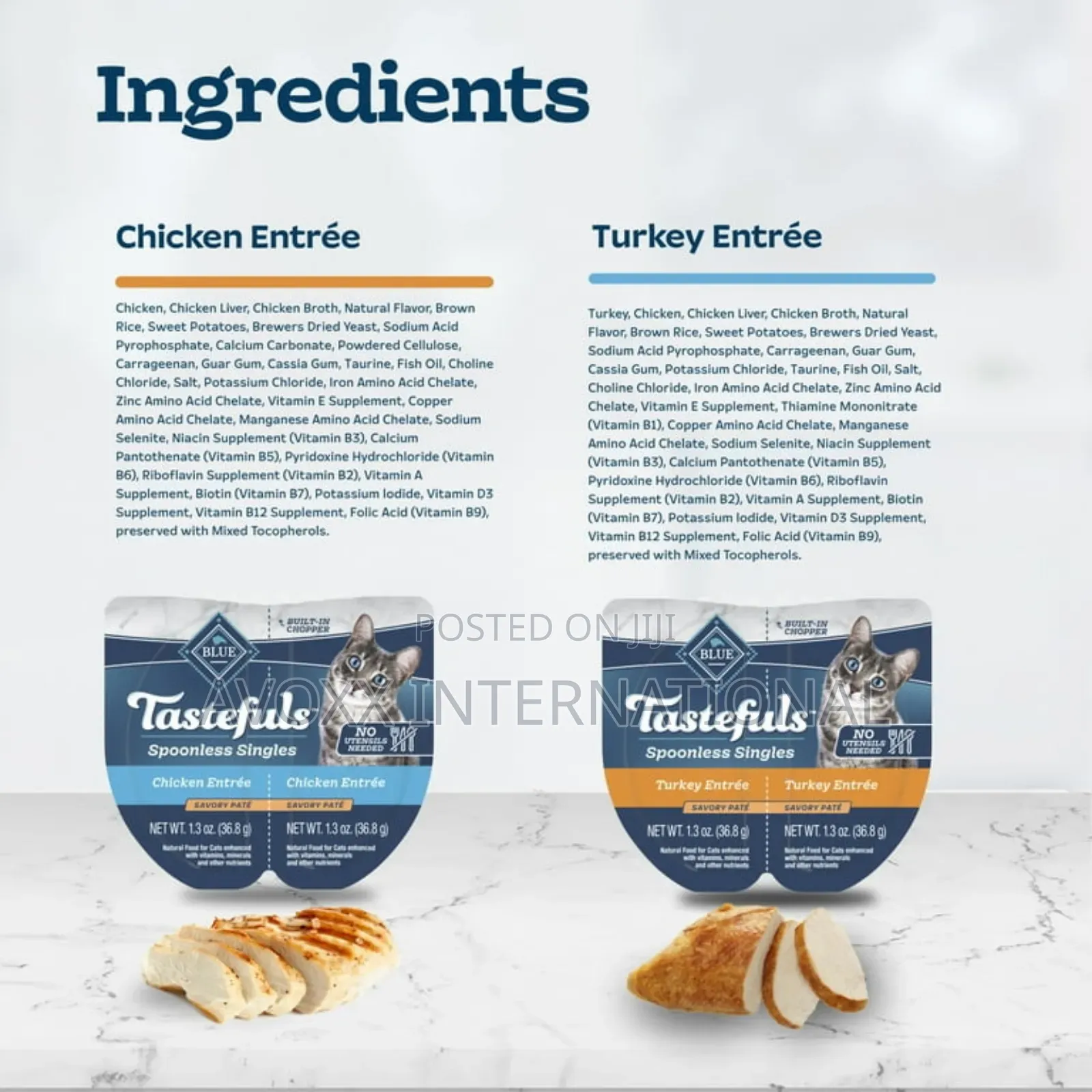 Blue Buffalo Tastefulsccat Food Paté, Chicken Turkey 12ct.