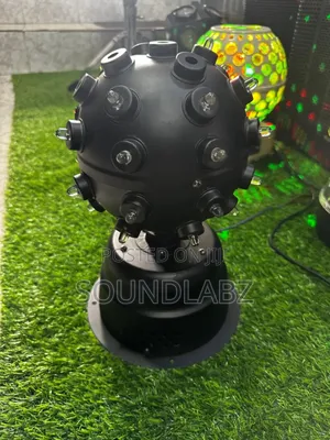 Professional Dj Disco Spinning Light W Sound Activation