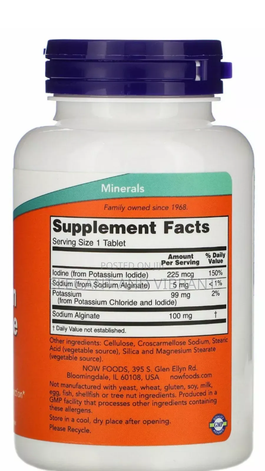 Potassium Plus Iodine, 180 Tablets for Tryriod Function. Sup