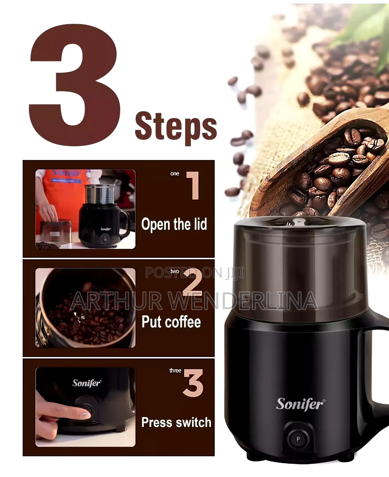 Sonifer Coffee Grinder 200g