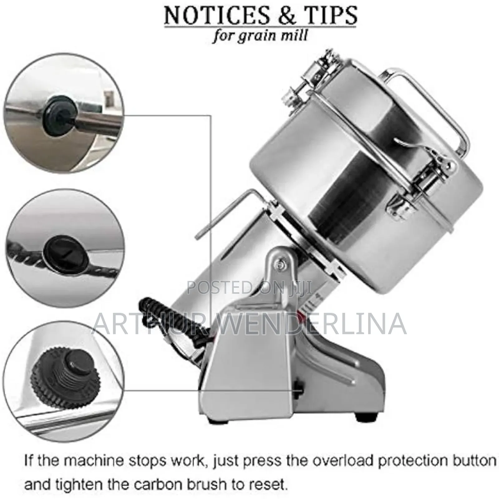 Ririhong 1000a High Speed Multifunction Power Grinder